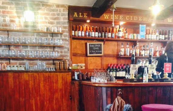 A picture of the bar area of the Brighton Beer Dispensary